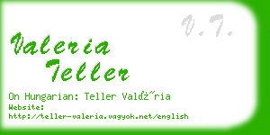 valeria teller business card